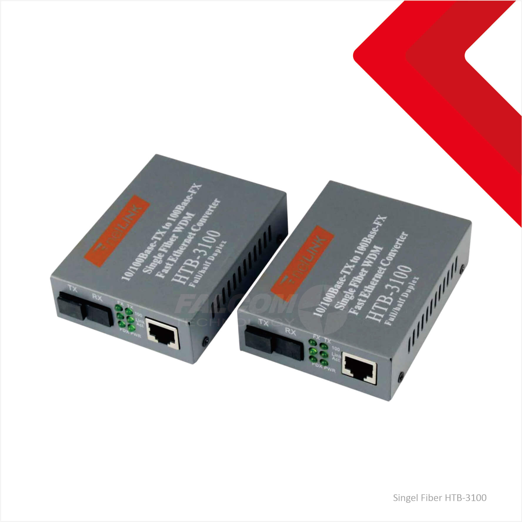 NETLINK HTB 3100 Fiber Optical Media Converter RJ45 20KM 10/100M